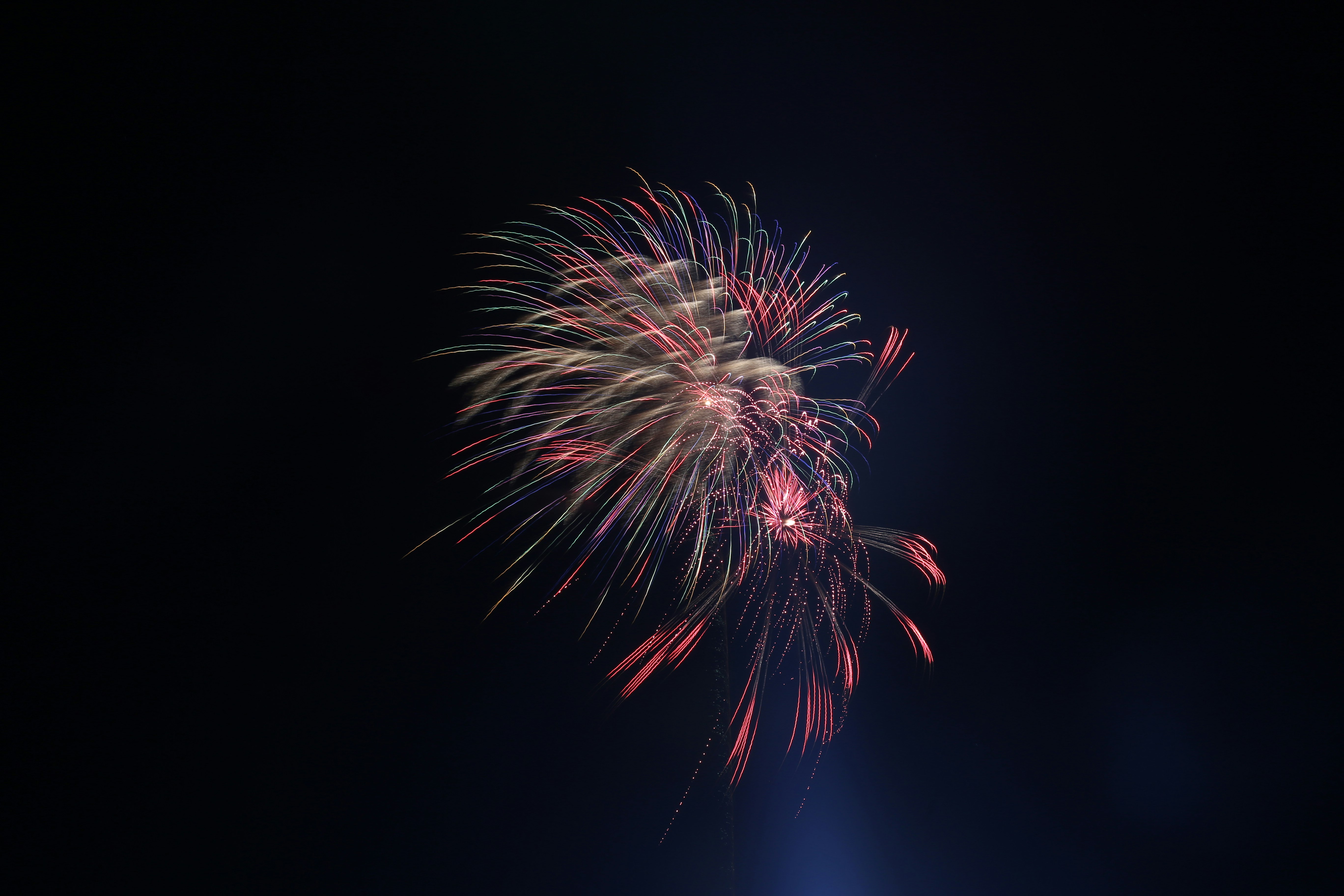 fireworks under night sky